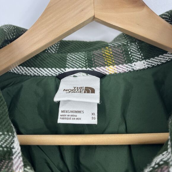 The North Face Shirt Size XL Mens Green Valley Twill Flannel Plaid Button Up - Picture 3 of 10